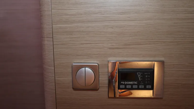 Wisp Yacht Photos Pics Control panel and switch on Hanse 388 yacht, 2020 model.