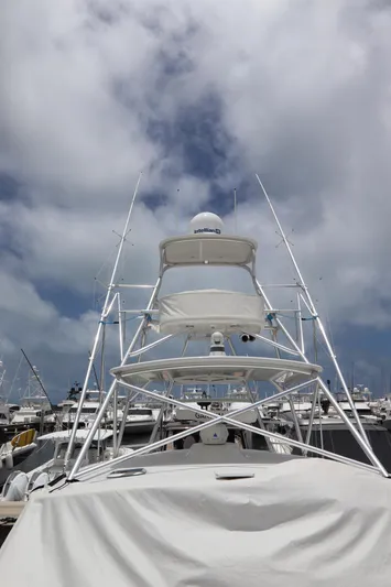 Lady K Yacht Photos Pics 2020 Tiara Yachts 43 Open at marina, featuring sleek design and advanced equipment.