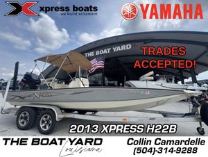 2013 Xpress Hyper-Lift Bay Series H22B boat at The Boat Yard, trades accepted.