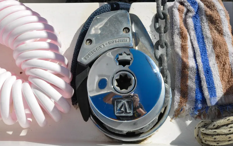 Coralee Yacht Photos Pics Hunter 45CC - Coralee - Fore Deck - Windlass