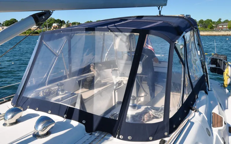 Coralee Yacht Photos Pics Hunter 45CC - Coralee - Dodger