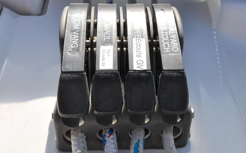 Coralee Yacht Photos Pics Hunter 45CC - Coralee - Cockpit - Rope Clutches