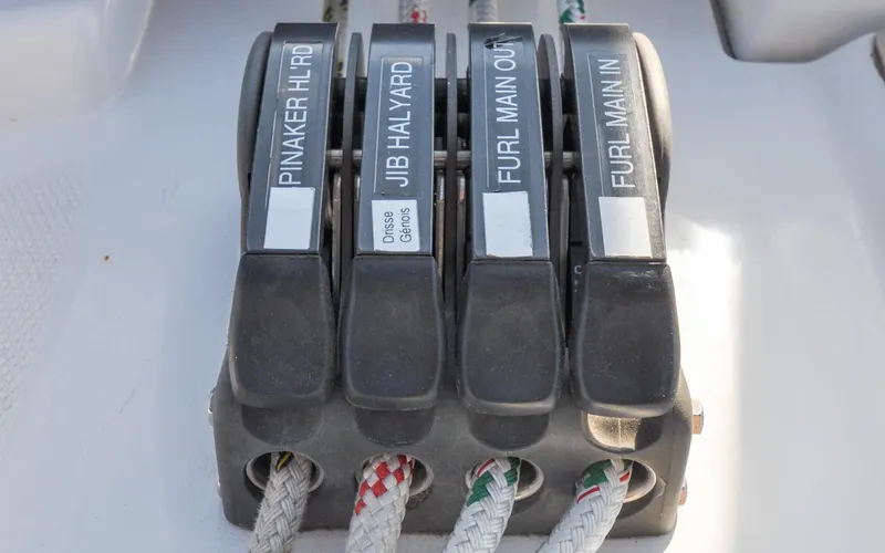 Coralee Yacht Photos Pics Hunter 45CC - Coralee - Cockpit - Rope Clutches