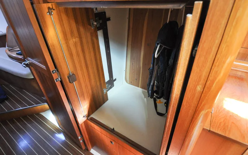 Coralee Yacht Photos Pics Hunter 45CC - Coralee - Custom Storage Locker with Retracting Doors