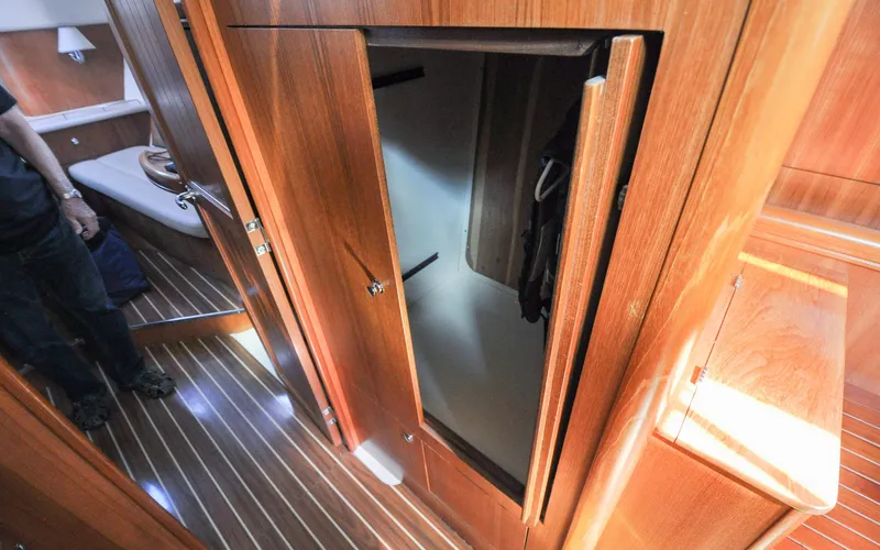Coralee Yacht Photos Pics Hunter 45CC - Coralee - Custom Storage Locker with Retracting Doors
