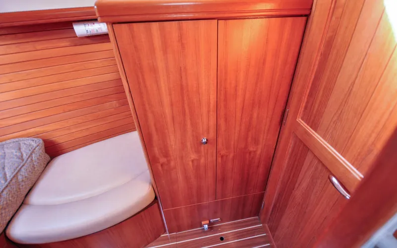 Coralee Yacht Photos Pics Hunter 45CC - Coralee - Forward Cabin - Storage