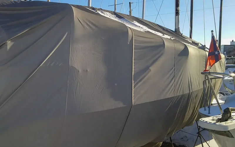 Coralee Yacht Photos Pics Hunter 45CC - Coralee - Custom Winter Cover