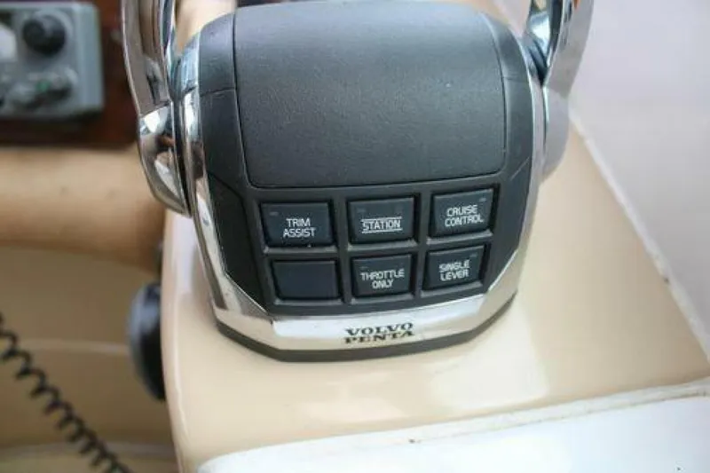  Yacht Photos Pics Volvo Penta control panel on 2011 Four Winns V335 boat, featuring various function buttons.