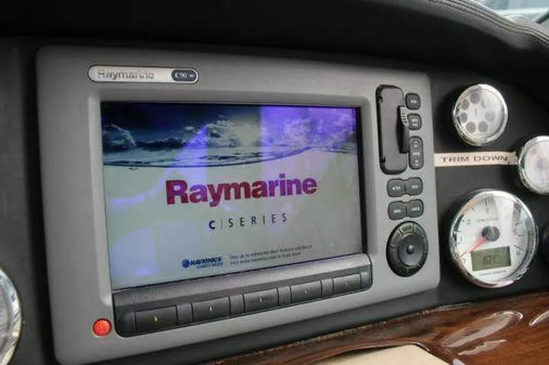  Yacht Photos Pics Raymarine C-Series display on 2011 Four Winns V335 boat dashboard.