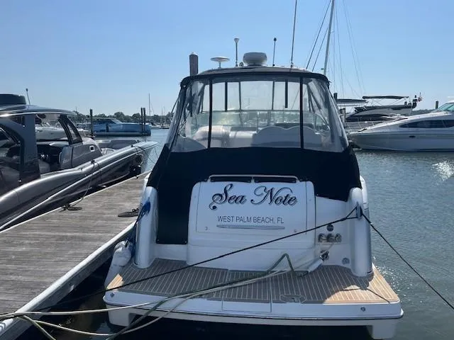  Yacht Photos Pics 2005 Formula 34PC boat docked in West Palm Beach marina.