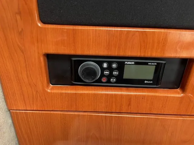  Yacht Photos Pics Fusion MS-RA70 stereo system in 2005 Formula 34PC boat, featuring Bluetooth connectivity.