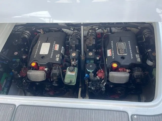  Yacht Photos Pics Twin Volvo Penta engines in a 2005 Formula 34PC boat.