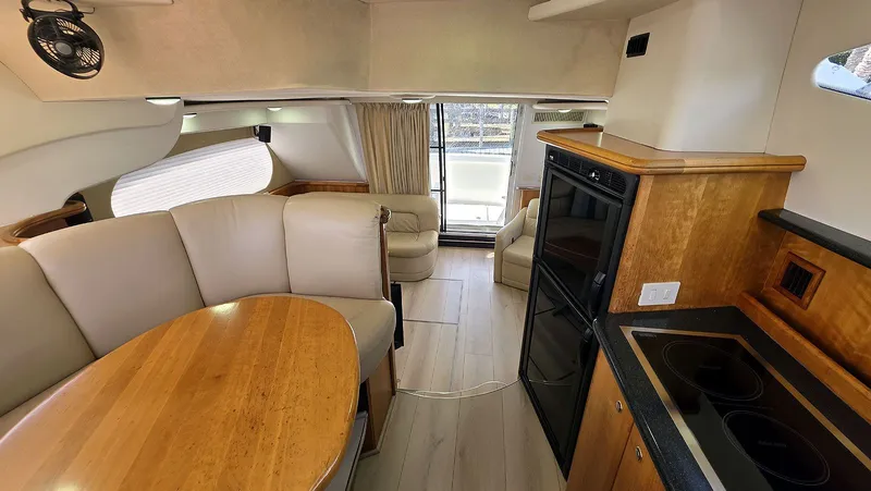 The Perch Yacht Photos Pics Galley and Dinette Aft