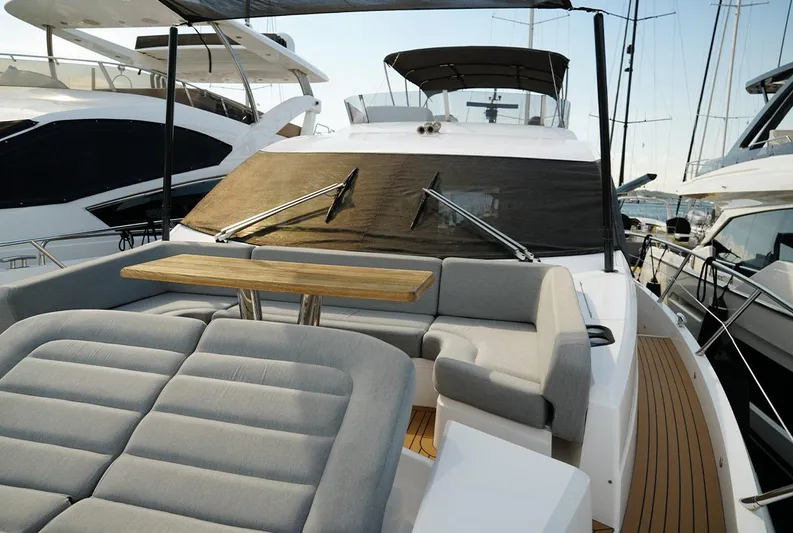  Yacht Photos Pics Luxurious 2017 Sunseeker Manhattan 66 yacht with spacious outdoor seating and elegant design.