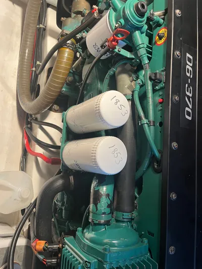 Isabelle Yacht Photos Pics Engine compartment of 2016 Beneteau Swift Trawler 30.