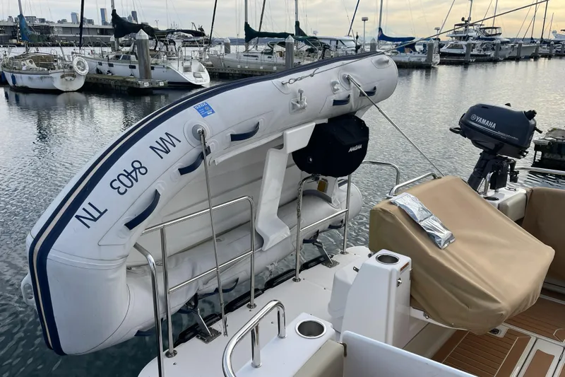 Poseidon&rsquo;s Lanai Yacht Photos Pics Tender & outboard engine