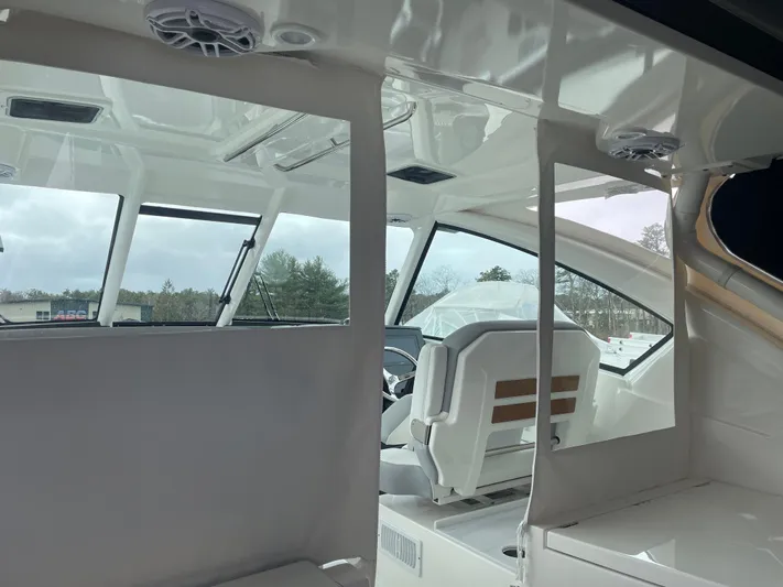 Sea Horse Yacht Photos Pics Custom Canvas Astern of Helm