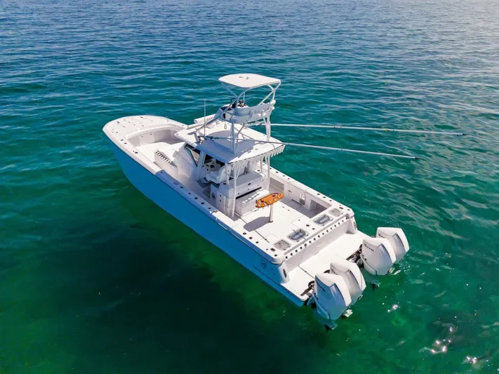  Yacht Photos Pics 2023 Barker Boatworks 40 HPC on clear blue water.