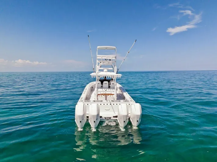  Yacht Photos Pics 2023 Barker Boatworks 40 HPC on open water.