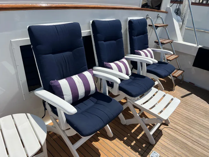 Pax III Yacht Photos Pics Deck Chairs