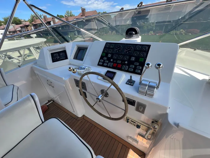 Pax III Yacht Photos Pics Flybridge Helm
