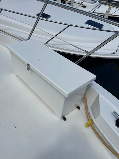 Pax III Yacht Photos Pics Foredeck storage boxes