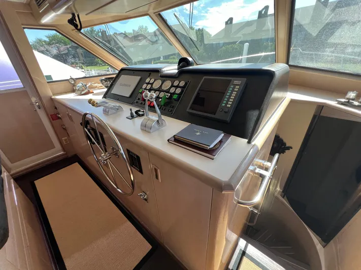 Pax III Yacht Photos Pics Pilothouse Helm