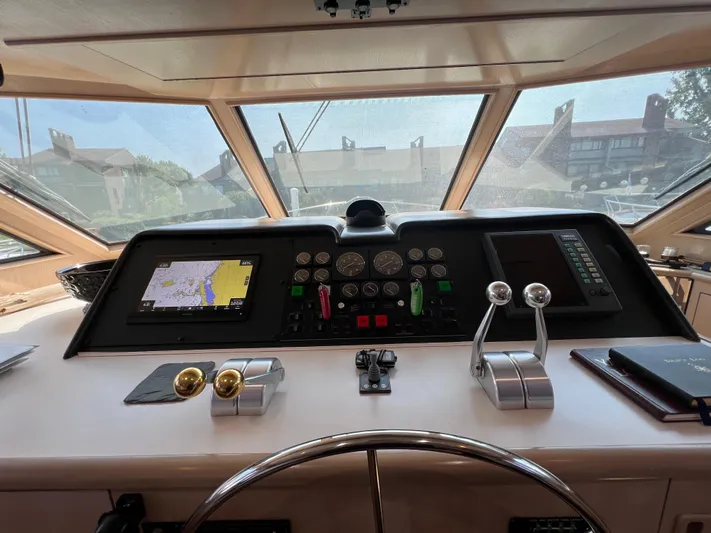 Pax III Yacht Photos Pics Pilothouse Helm