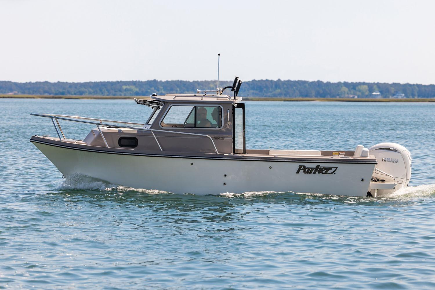 Manufacturer Provided Image: 2026 Parker 217 Explorer boat cruising on calm water.