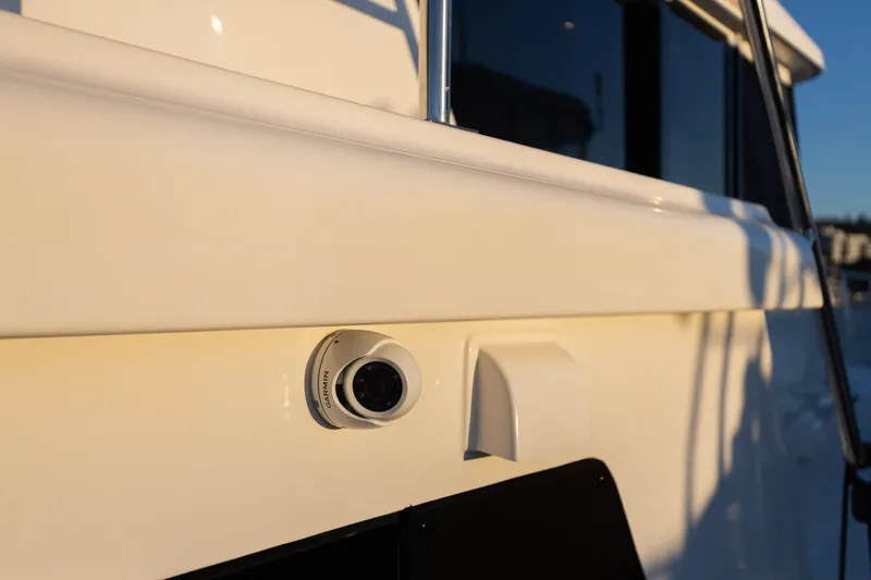 Boondoggle Yacht Photos Pics 2021 North Pacific 49 Pilothouse with Garmin camera on exterior.