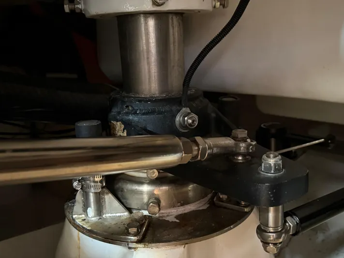 Aevitas Yacht Photos Pics Close-up of mechanical components in a 2011 Outbound 46 yacht.