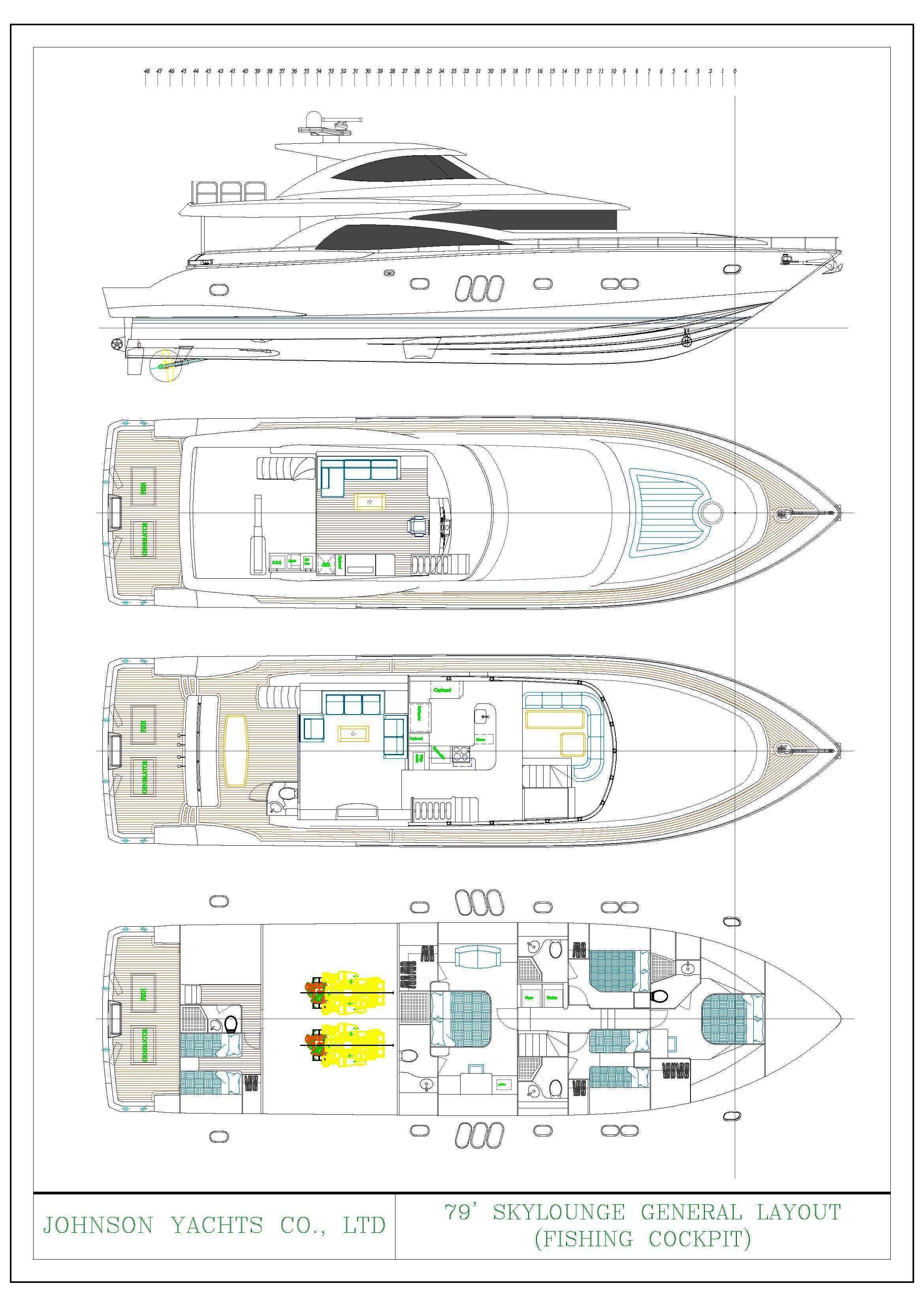 2023 Johnson Motor Yacht w/Fishing Cockpit