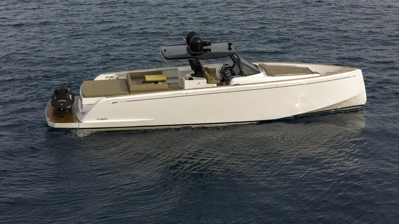  Yacht Photos Pics 2024 Pardo Yachts P50 luxury yacht cruising on open water.