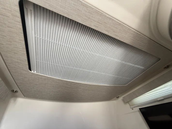  Yacht Photos Pics Ceiling vent inside 2017 Boston Whaler 420 Outrage boat cabin.