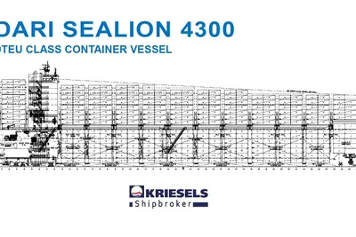 2025 New Build NB 4300 TEU CONTAINER VESSEL