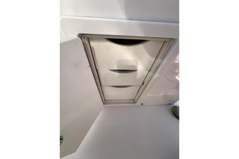 No Name Yacht Photos Pics Storage compartment on a 2016 Regulator 34 Center Console boat.
