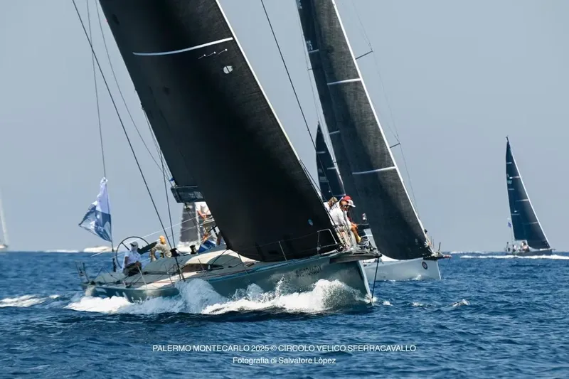 Manticore Yacht Photos Pics Sailing race featuring 2019 Mylius 60 yacht at Palermo-Montecarlo event.