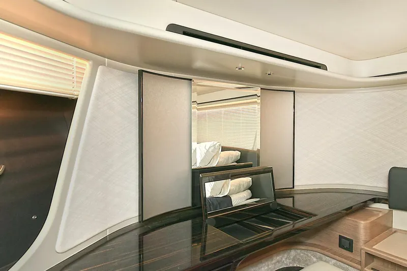  Yacht Photos Pics Luxurious interior of 2022 Absolute 62 Fly yacht with modern design and elegant finishes.