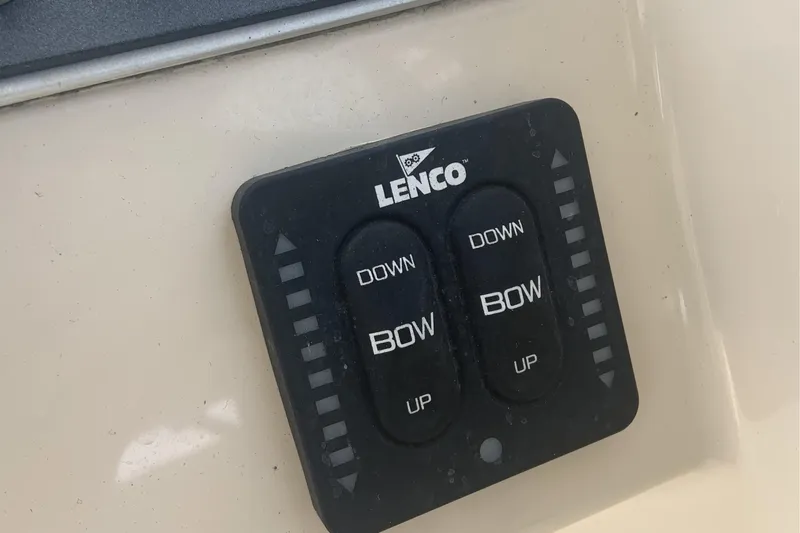  Yacht Photos Pics Lenco trim tab control panel on 2019 Boston Whaler 270 Vantage boat.