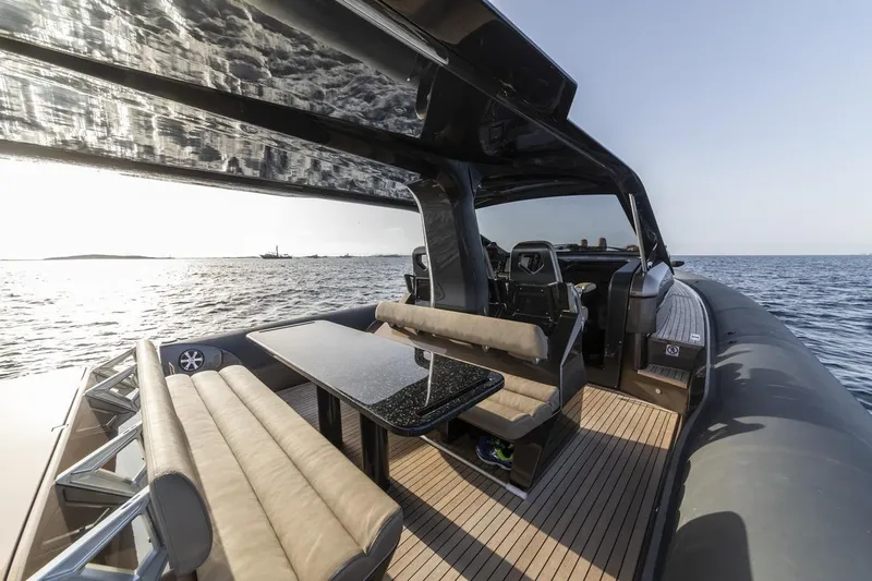 Anvera 48 Yacht Photos Pics 2025 Anvera 48 luxury yacht with sleek design and spacious deck on open water.