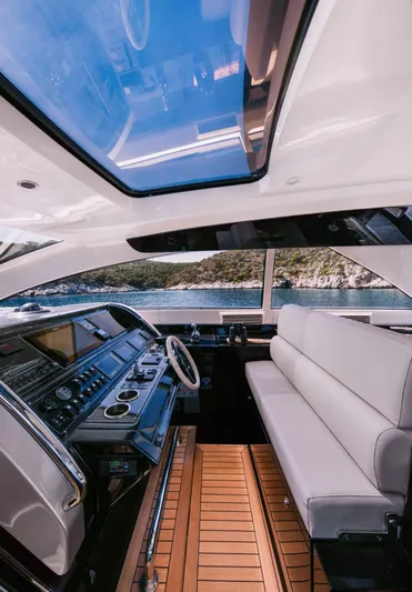  Yacht Photos Pics Interior of 2006 Riva 68 Ego yacht with sleek design and panoramic views.