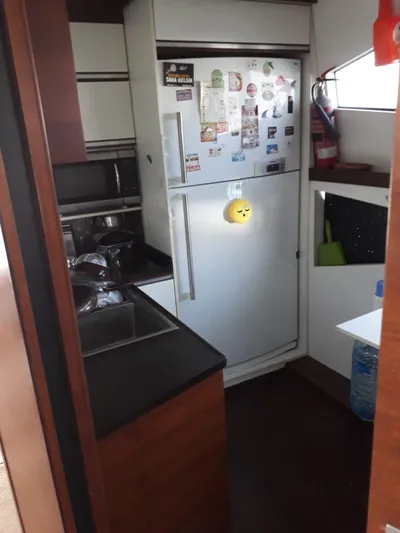  Yacht Photos Pics Kitchen of the 2008 Numarine 78 Fly yacht.