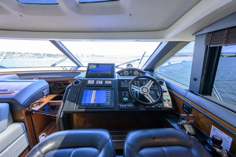 Alpha Dog Yacht Photos Pics Princess V62-S Alpha Dog - Helm