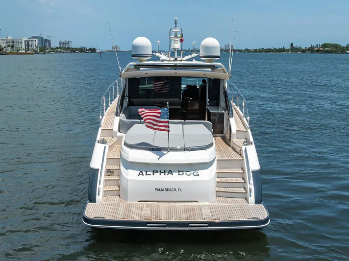Alpha Dog Yacht Photos Pics Princess V62-S Alpha Dog - Transom