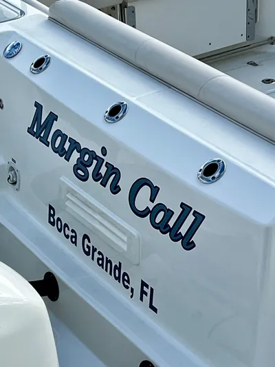 " Margin Call " Yacht Photos Pics Boston Whaler 345 Conquest boat named "Margin Call" in Boca Grande, FL, 2018 model.