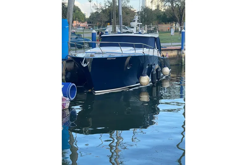  Yacht Photos Pics Custom NNS Sea Scout 41 yacht, 2007 model, docked in a marina.