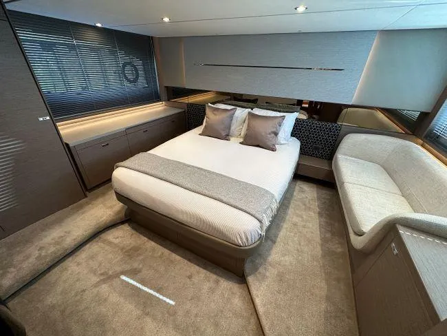  Yacht Photos Pics Princess Yachts V55 - Master full beam mid cabin