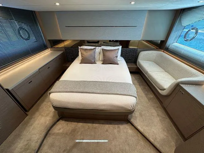  Yacht Photos Pics Princess Yachts V55 - Master full beam mid cabin