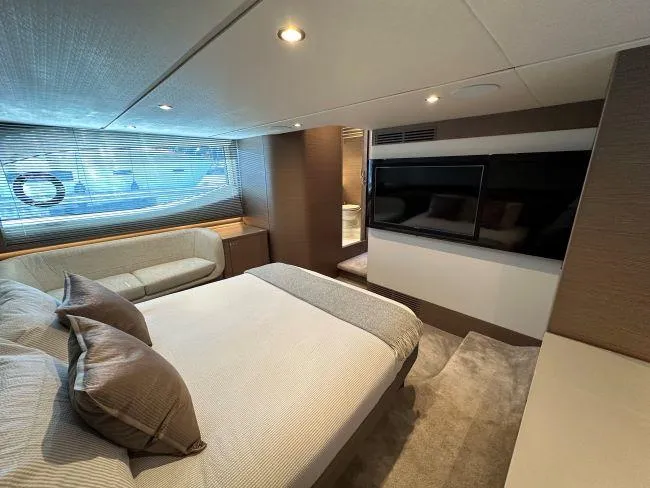  Yacht Photos Pics Princess Yachts V55 - Master full beam mid cabin
