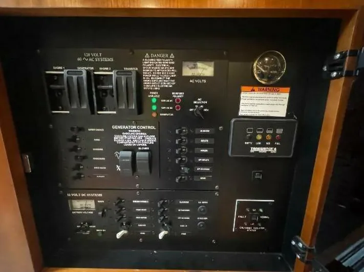  Yacht Photos Pics Electrical control panel of a 2006 Cruisers Yachts 340 Express.